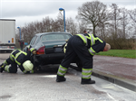 Prio 1 Brand Wegvervoer Auto Parkeerplaats BST N31 Rechts Stienkamp Drachten